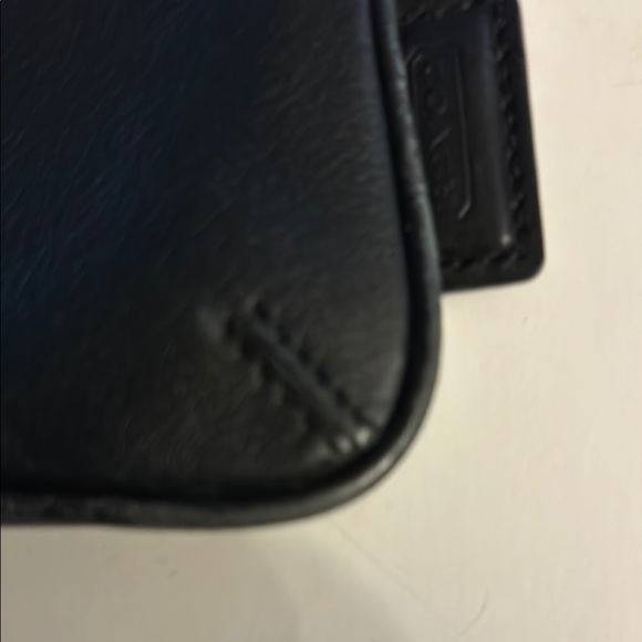 Coach Black All Leather Wristlet